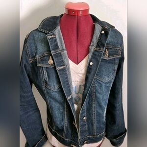 Moto Jeans Size Large Denim Jacket